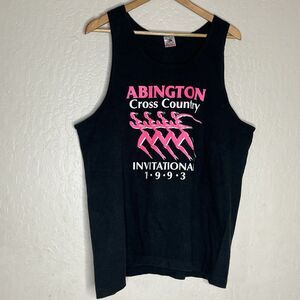 Vintage 1993 Penn State Abington Crosscountry Invitational Tank Top Size XL